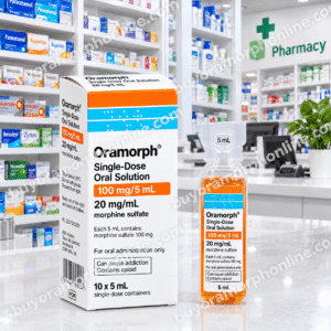 Oramorph single dose 100 mg/5 mL