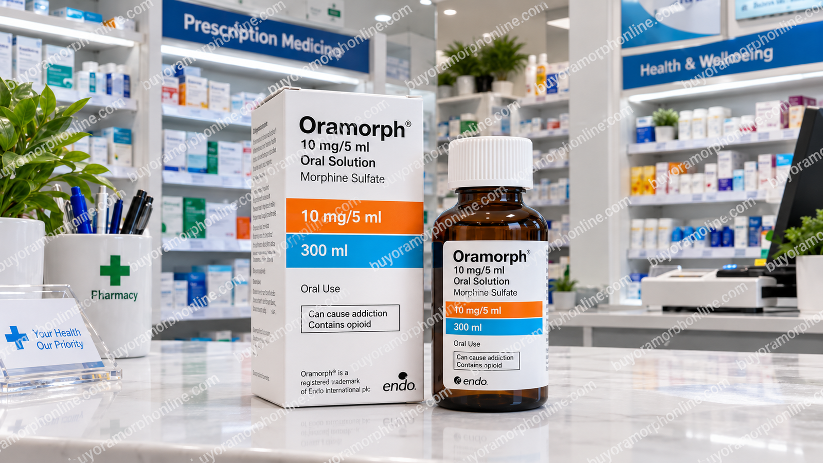 300ml Oramorph 10mg/5ml oral solution